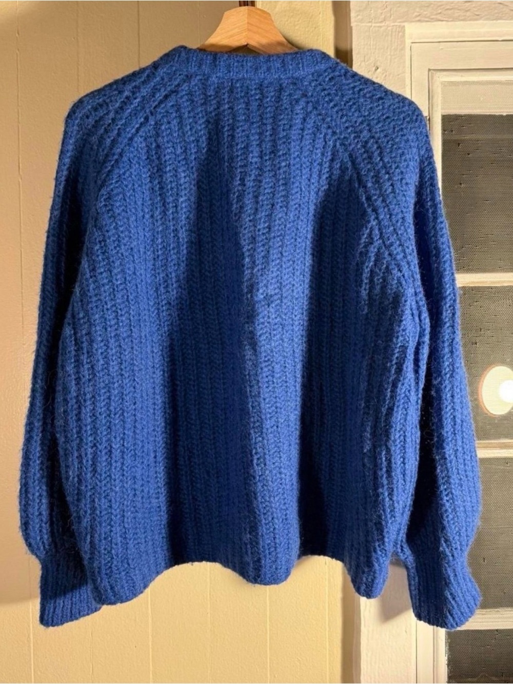 Sezane Cobalt Emile Cardigan - Picture 2 of 3